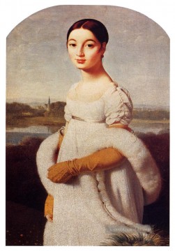  Auguste Maler - Auguste Dominique Porträt von Mademoiselle Caroline Riviere neoklassizistisch Jean Auguste Dominique Ingres